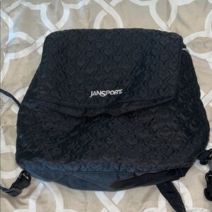 Jansport Black Quilted Backpack